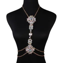 Collar bohemio para embarazada con pedrería brillante