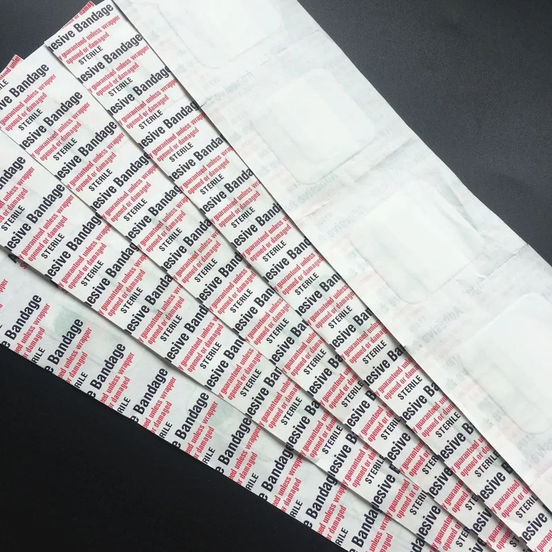 50 unids/set tirita transparente de forma cuadrada para vendaje de heridas parche impermeable vendaje adhesivo de primeros auxilios Woundplast - imagen 5