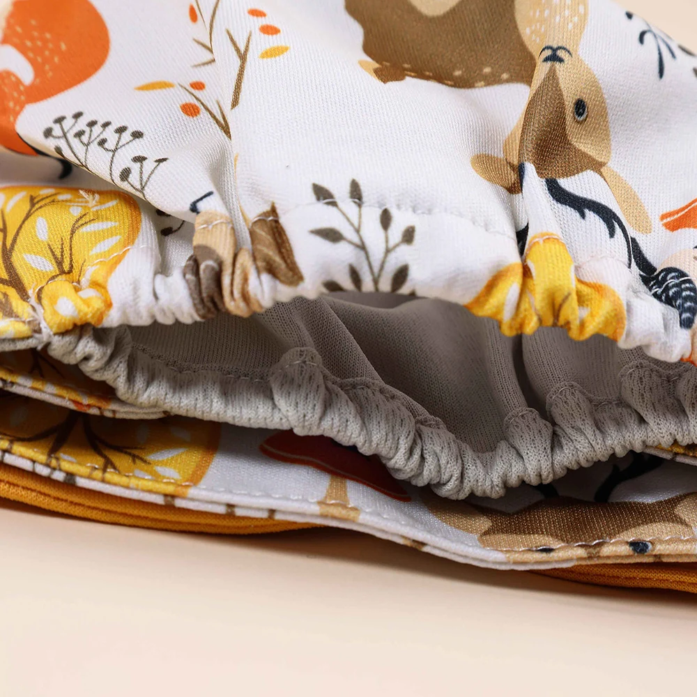 Pcoket-PAÑALES impermeables a juego para bebé, gris de 8 piezas de malla pañales de tela e insertos de microfibra de 8 piezas, novedad - imagen 4