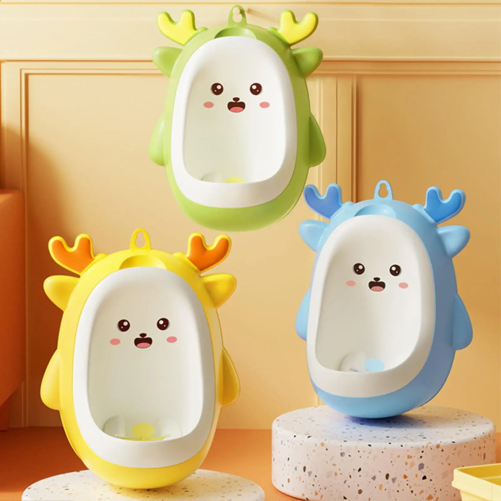 Orinal de pie, entrenador de orinar colgante, orinal colgante montado en la pared, urinario, urinarios, entrenamiento de inodoro para niños, bebés y niños