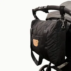Bandolera parental negra de gran capacidad – Bolsa práctica para padres