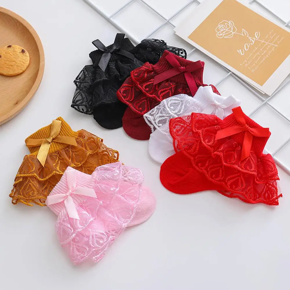 Calcetines tobilleros de encaje suaves para niña en verano - imagen 2