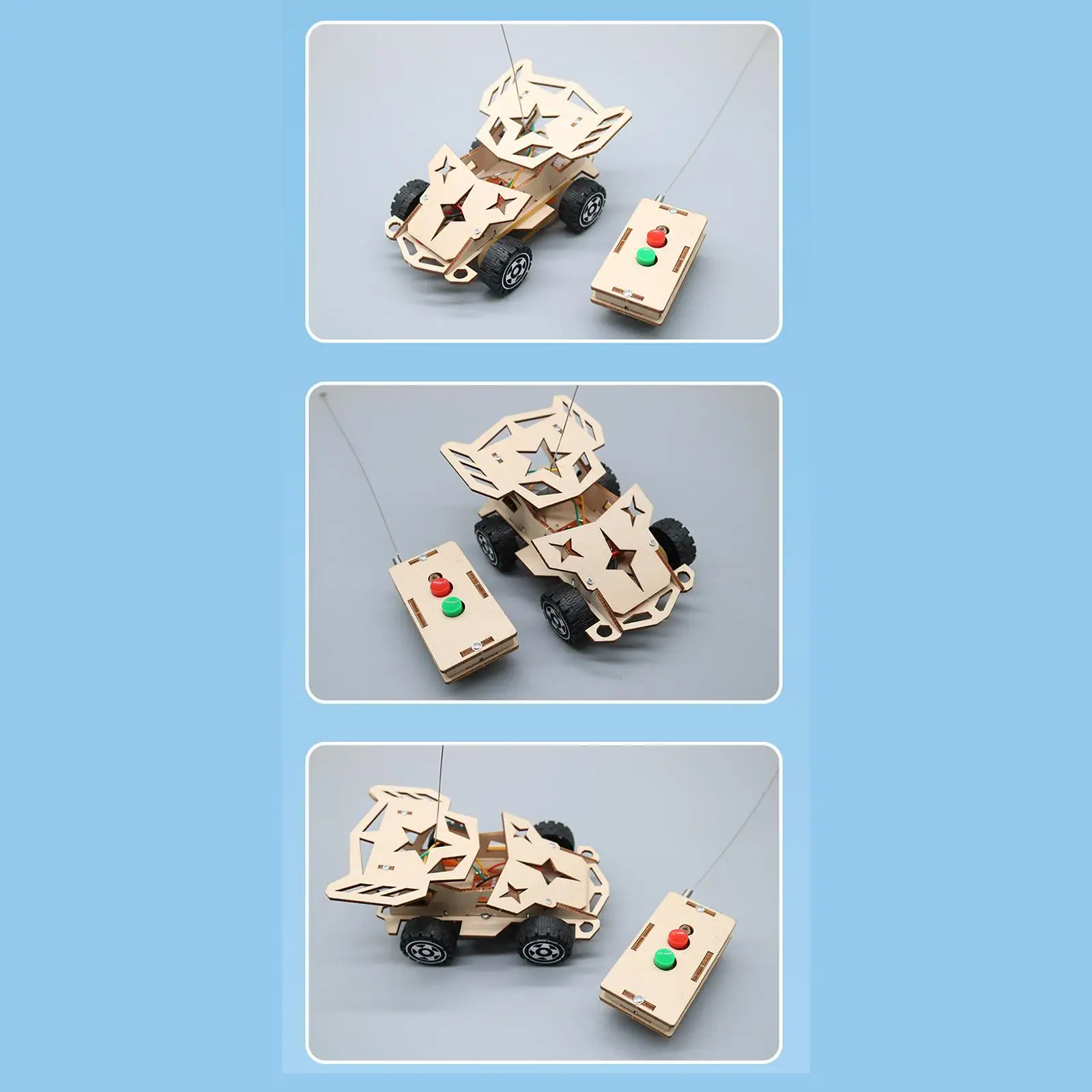 DIY Mini Remote Control Car Toy 3D Puzzle Toy Handmade DIY Projects Experiment Project for Kids Boys and Girls Ages 8+ Year Old