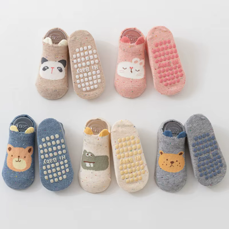 Calcetines antideslizantes bebé estampado divertido – Primavera/otoño - imagen 4