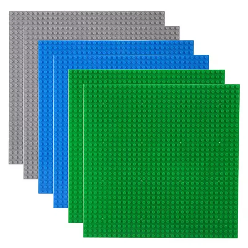 Classic Base Plates 32x32 32x16 Dots Plastic Bricks Baseplates MOC DIY City Building Blocks Figures Construction Toys