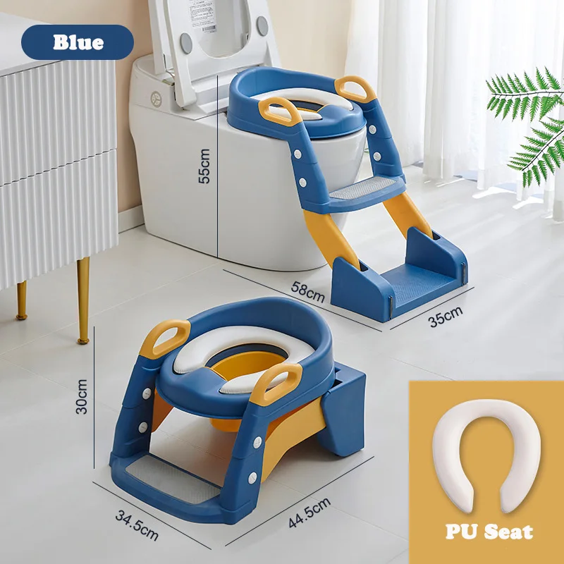 new blue PU seat