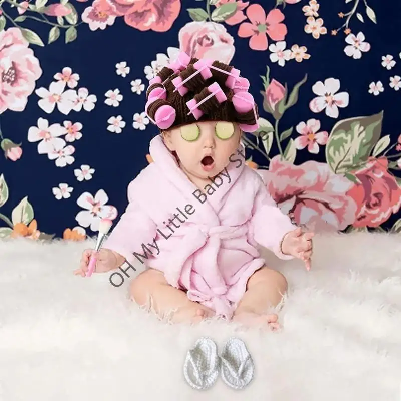 Disfraz recién nacido M76C para sesión fotos, accesorios estudio fotográfico, traje albornoz - imagen 3