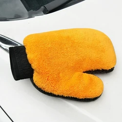 Guantes de limpieza suaves en lana Coral para cuidado delicado