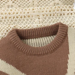 Jersey de punto para bebé recién nacido – Cálido manga larga cuello redondo