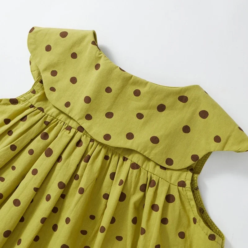 Vestido sin mangas para bebé niña verano princesa cuello de muñeca - imagen 5