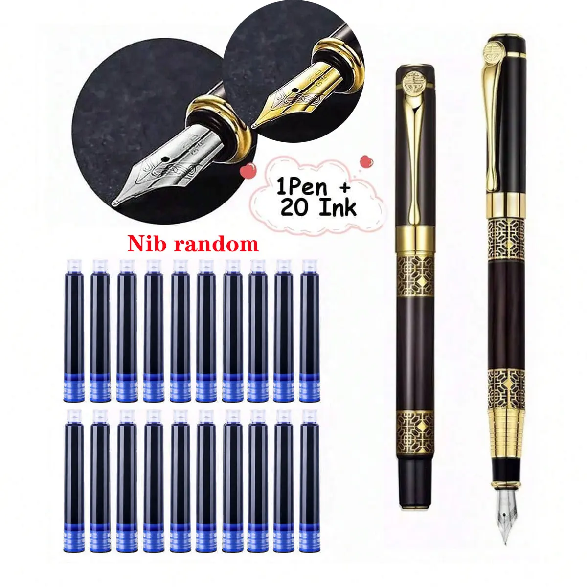 Black-Blue ink