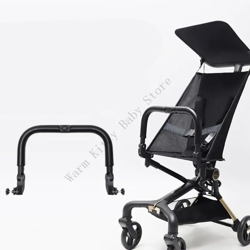 Barra parachoques de seguridad Universal para cochecito de bebé, reposabrazos de repuesto desmontable con diseño de apertura media para pasamanos de carrito de cochecito