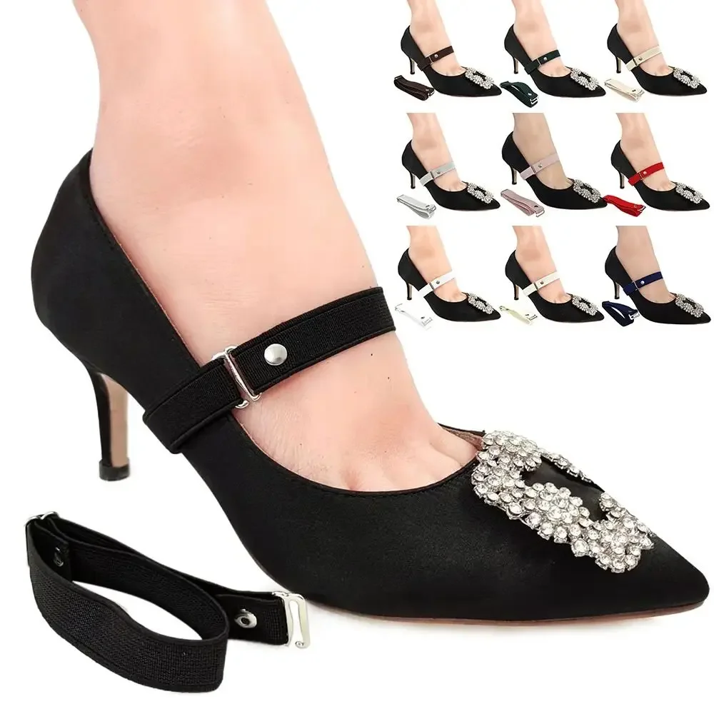 Accesorios para mujer, tacones altos, cinturón de seguridad para zapatos, paquete de cordones, cordones elásticos, correas antideslizantes
