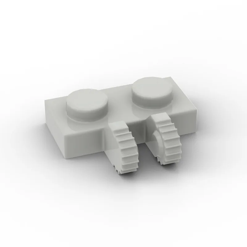 100 Uds. Placa de ladrillo MOC 1X2 con horquilla VERTICAL compatible con juguetes 60471 ensambla piezas de bloques de construcción educativos DIY - imagen 2