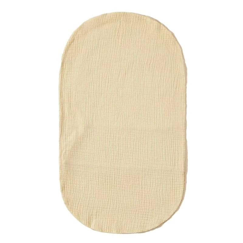 M76C Baby Changing Boquh Sheet Soft Oval Bassyet Matchel Cubierta para canasta bebé Ceta algodón Cambio algodón - imagen 5