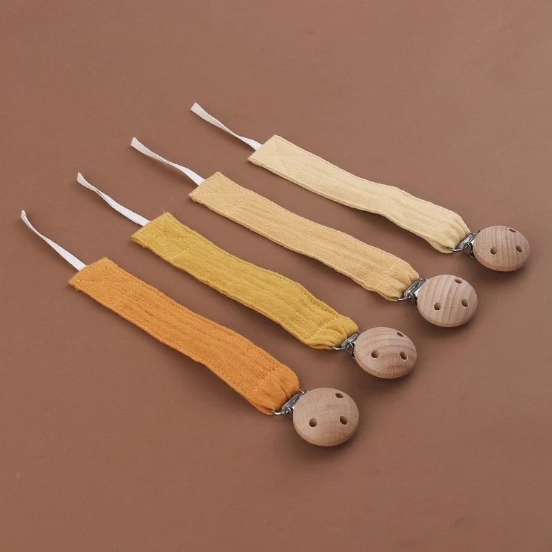 Cadena de algodón suave para chupete de bebé, soporte para pezones, juguete para niños pequeños, regalo para Baby Shower - imagen 3