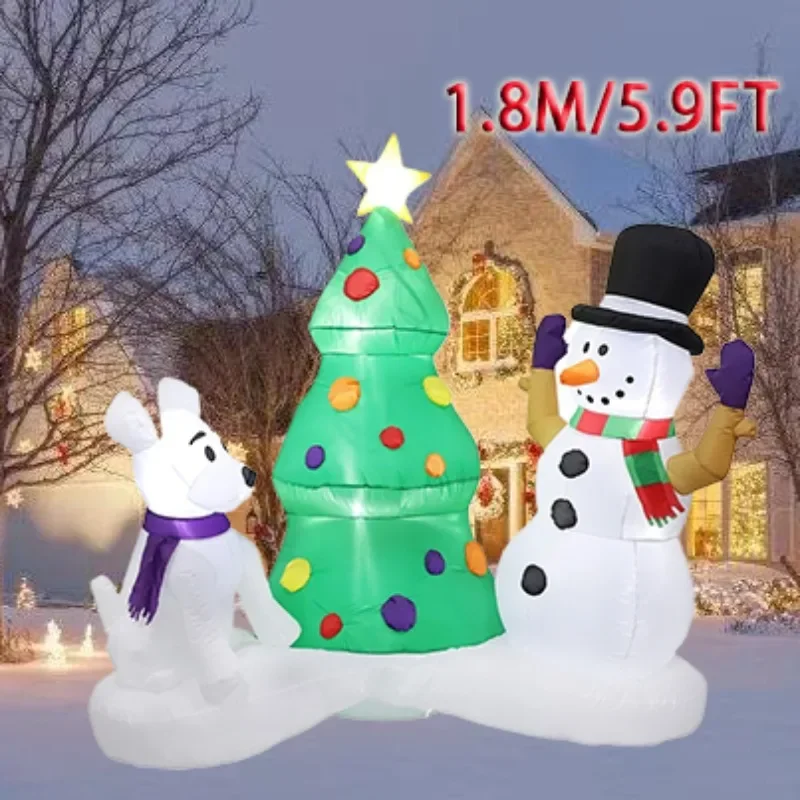 1.8M Tree Snowman