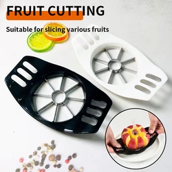 Cortador de manzanas de acero inoxidable, rebanador de frutas multifuncional, herramienta creativa de cocina para el hogar para cortar frutas y dividirlos