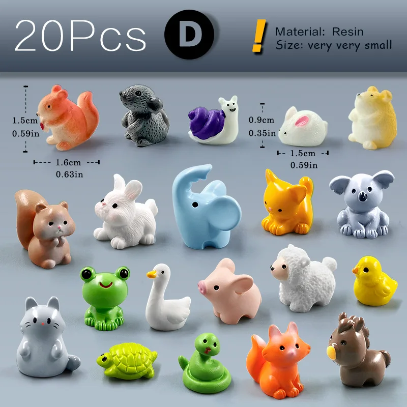 20pcs Small Animal-D