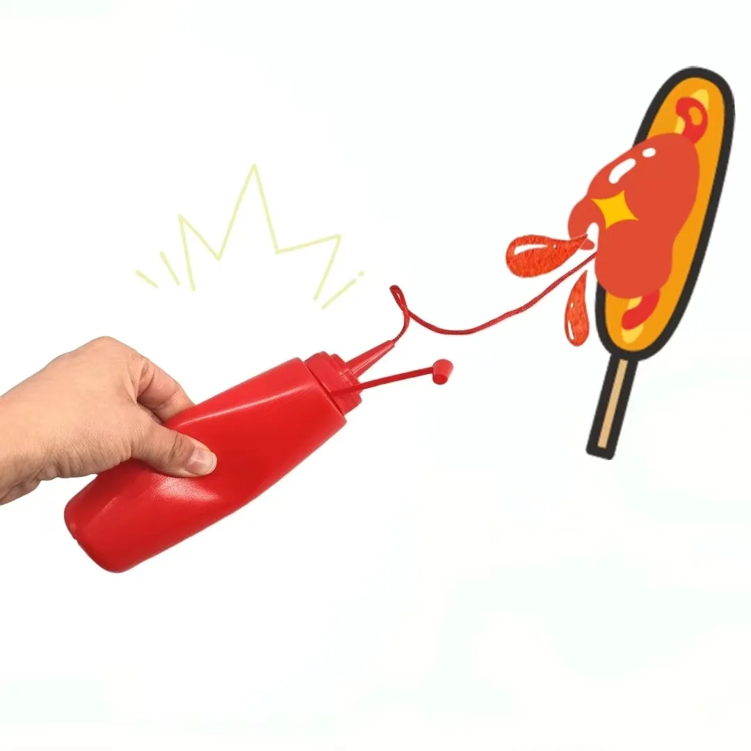 Squirt Ketchup-trucos de Magia de mostaza, juguetes de broma para el Día de los tontos, accesorio de Magia, ilusiones de calle de primer plano, trucos, accesorios para mentalismo - imagen 2