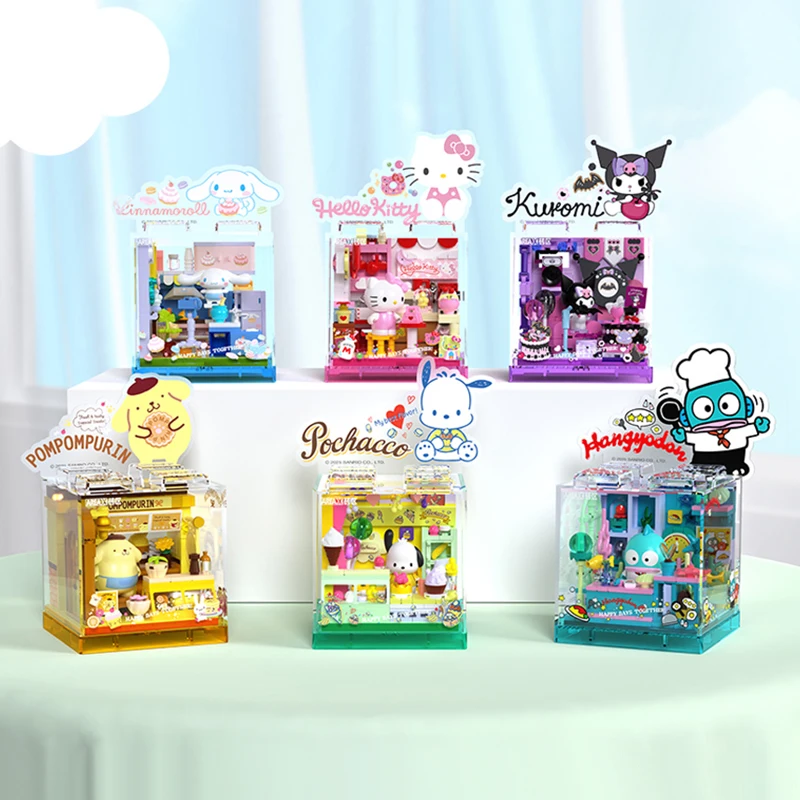 Bloques de construcción Hello Kitty y Kuromi – Sanrio para escritorio