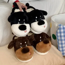 Pantuflas suaves con perro – Zapatillas mullidas invierno