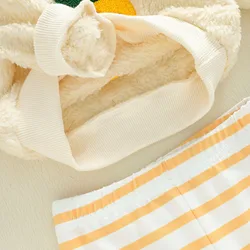 Tregren Conjunto otoño invierno para bebé niña con bordado fresa