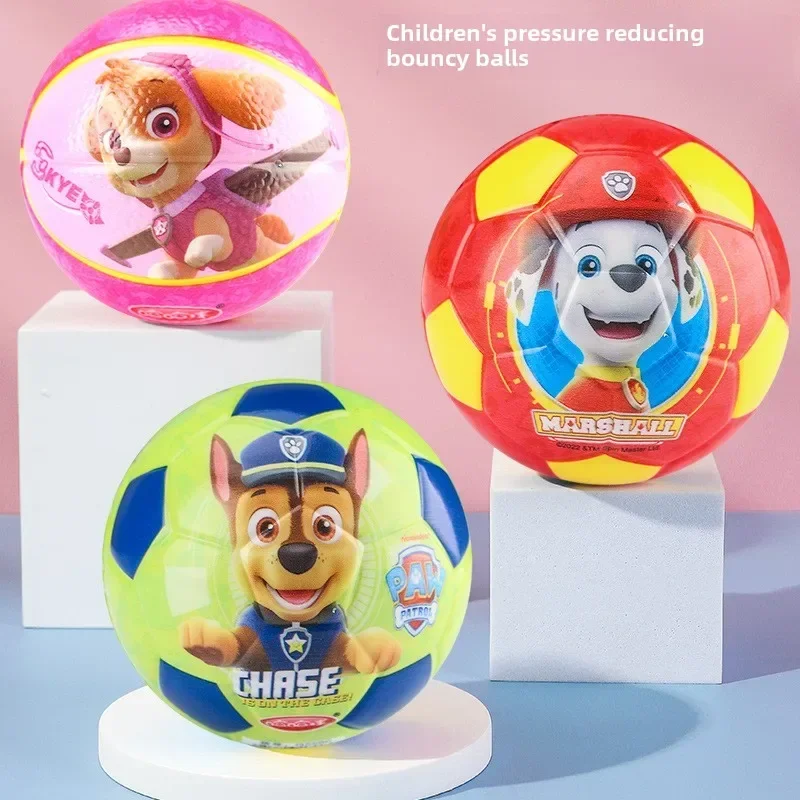 Pelota hinchable PAW Patrol Chase, pelotas de goma que rebotan altas para niños, juguete sensorial para aliviar el estrés, pelota con agujeros, pelota de entrenamiento deportivo - imagen 2