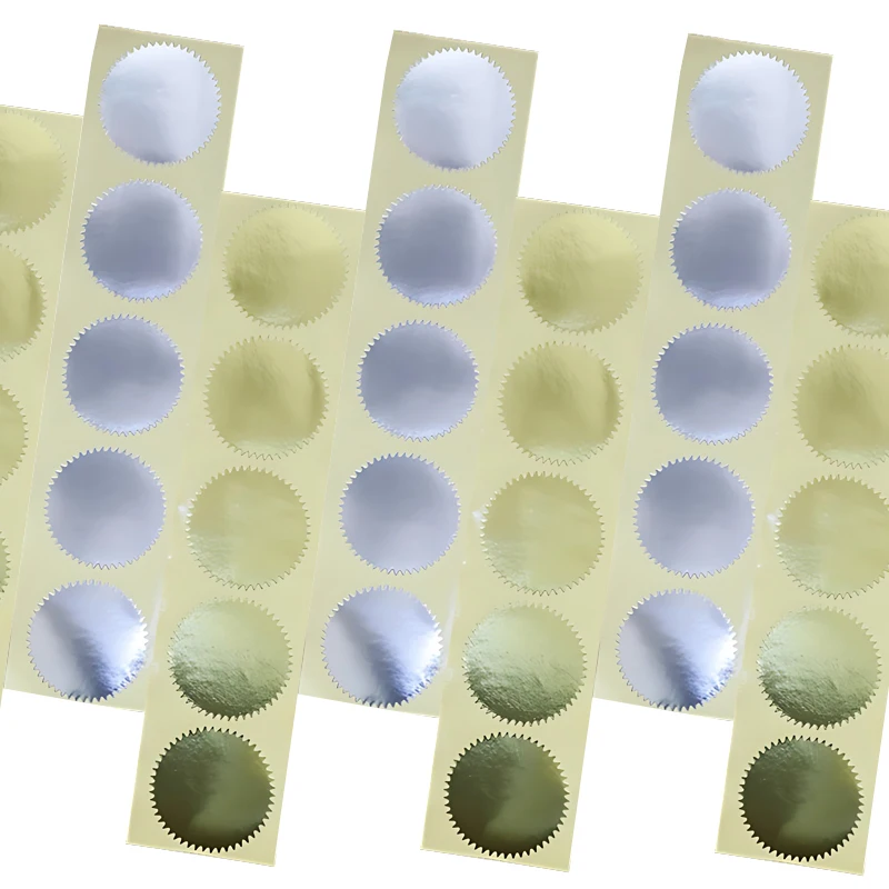 100 Uds pegatina de engranaje redondo 45mm decoración DIY para certificado sobre tarjeta de felicitación invitación de boda sello en relieve Prop ZYF