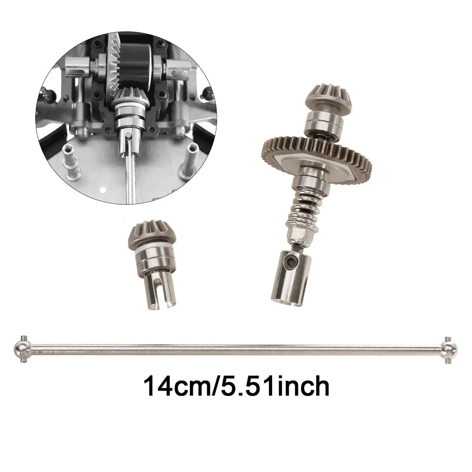Sliper Clutch Central Drive Shaft Multipurpose High Hardness Remote Control Car 1:12 Scale Modification for 124010 Attachments