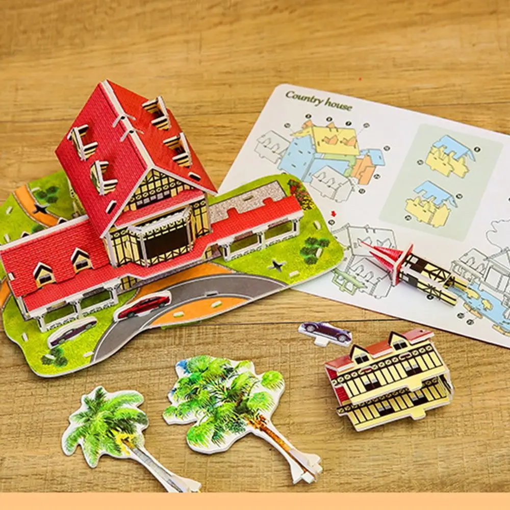 Rompecabezas 3D de papel DIY – Kit educativo para habitación infantil - imagen 2
