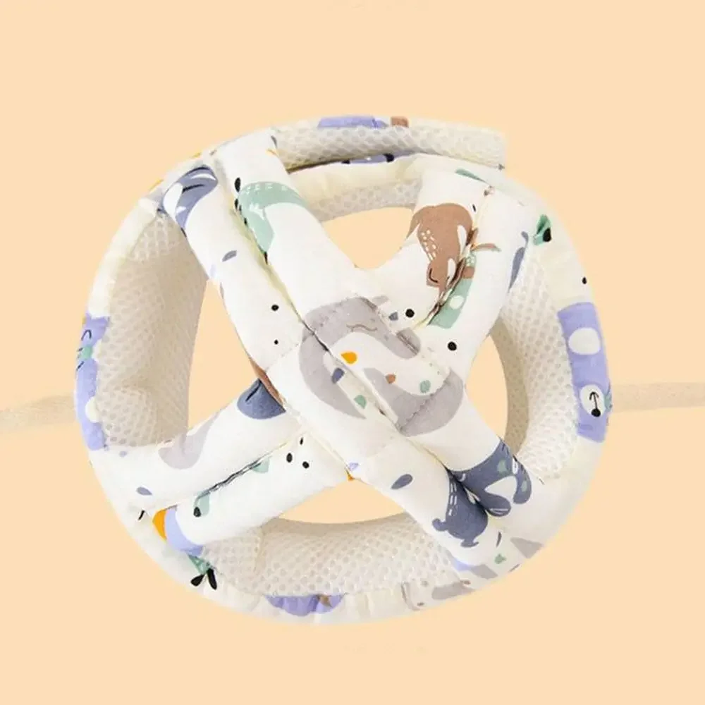 Casco de seguridad para aprender a caminar de 5 a 36M, almohadilla anticaída suave y ajustable para niños pequeños, gorro de protección para la cabeza de dibujos animados para niños pequeños - imagen 3