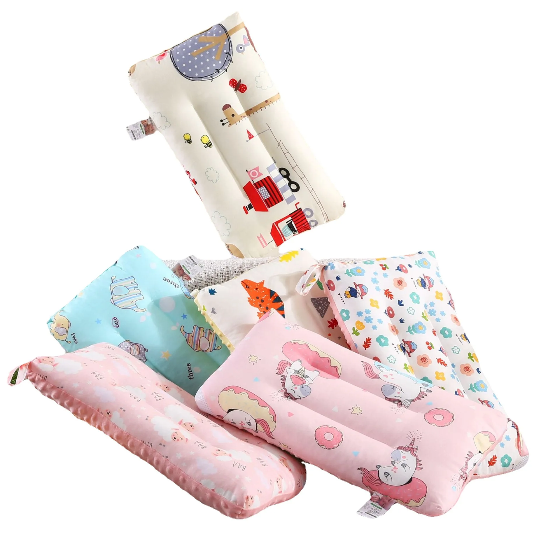 Nuevos almohadas rectangulares de terciopelo de algodón para niños, almohadas de alta calidad para bebés para transmisión en vivo de guardería - imagen 2