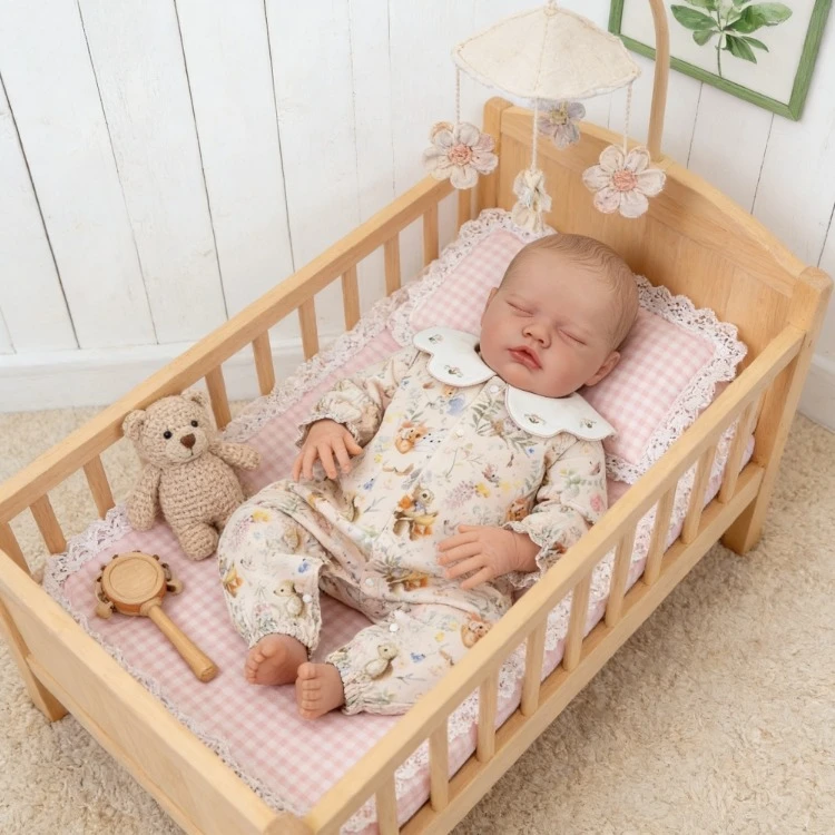 NPK 19 ''muñeca bebé Reborn Primrose Sleep realista de tacto suave con piel 3D pintura de múltiples capas muñecas para niños pequeños - imagen 2