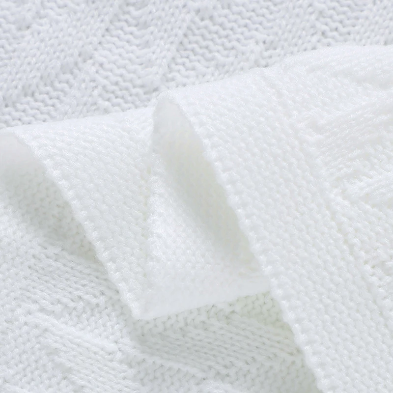 Mantas de punto súper suaves para bebé, 90x70cm, cochecito para recién nacidos, niños y niñas, ropa de cama para siesta, edredones para cuna, estera para niños pequeños de doble uso - imagen 5