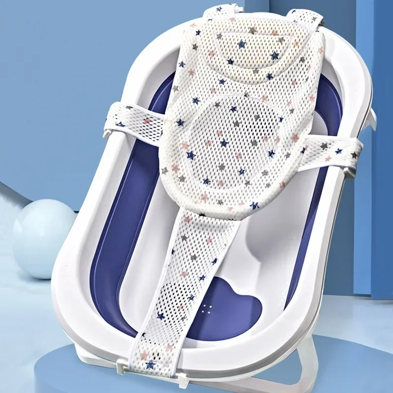 Alfombrilla antideslizante para bañera de bebé recién nacido, estante de baño suspendido, soporte de baño infantil, suministros de baño para niños
