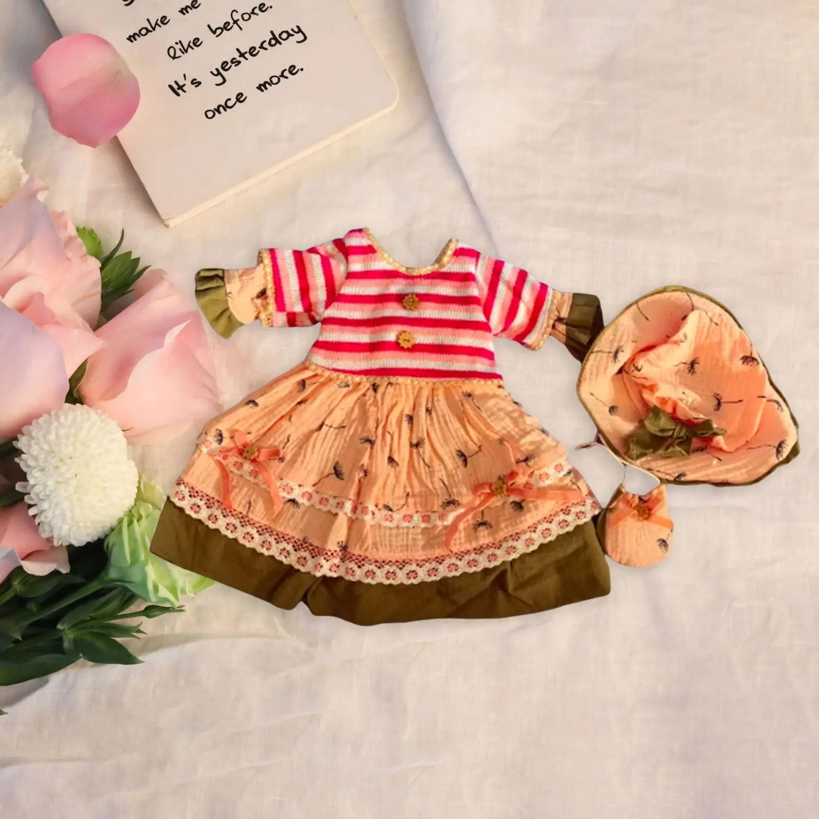 1/3 Girls Doll Dress DIY Doll Toy for Kids Birthday Gift Pendant Doll Cute Coordination Doll Clothes Outifit for 60cm-65cm Doll