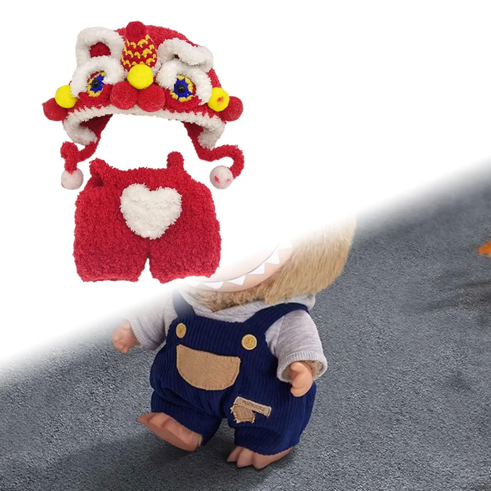 Ropa para muñecas de peluche, accesorios para fotos, decoración de juguetes para muñecas DIY, trajes de muñecas suaves, disfraces para muñecas de 5,91 pulgadas - imagen 4