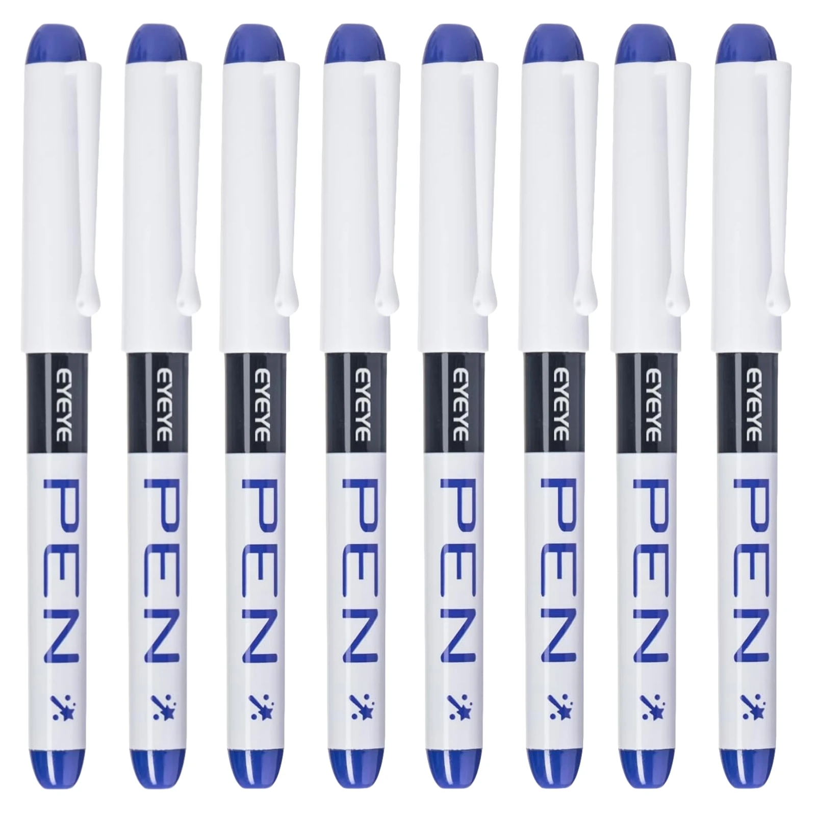 8Pcs Blue Ink