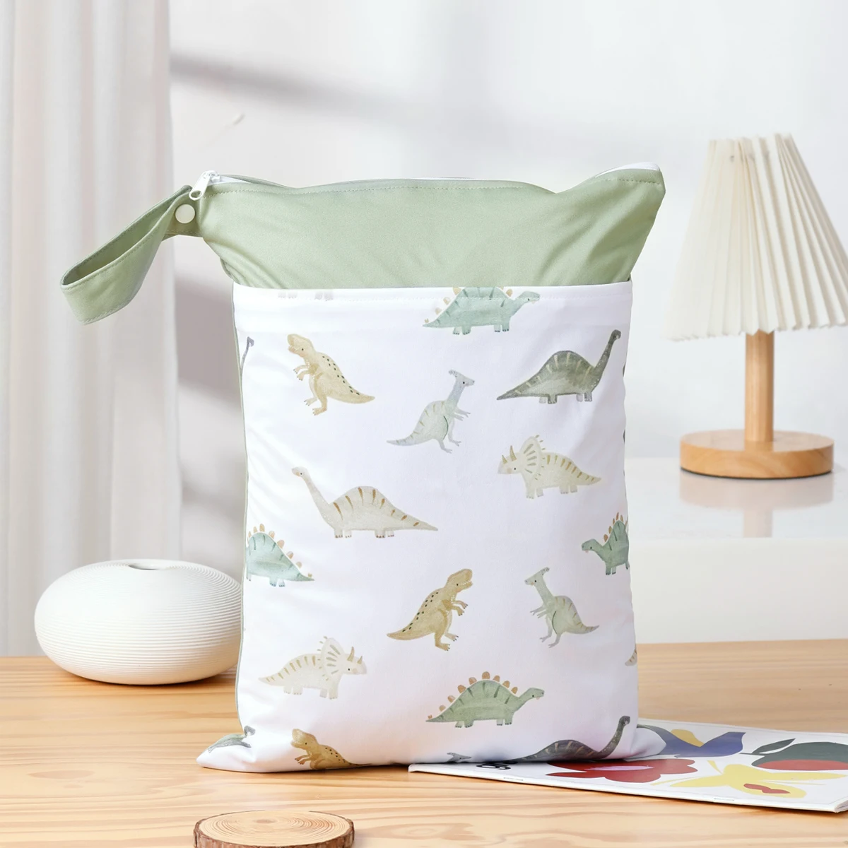 Bolsa de pañal Elinfant con compartimento seco-húmedo para viajes - imagen 2
