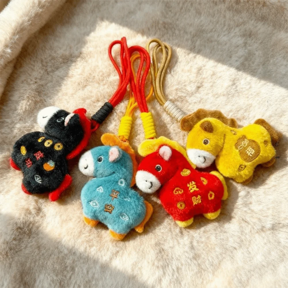 Colgante de peluche caballo para bolso – Adorno suave y tierno