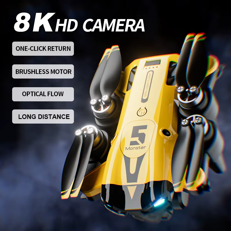 Dron 8K tres cámaras quadcopter para niños con evasión de obstáculos - imagen 3