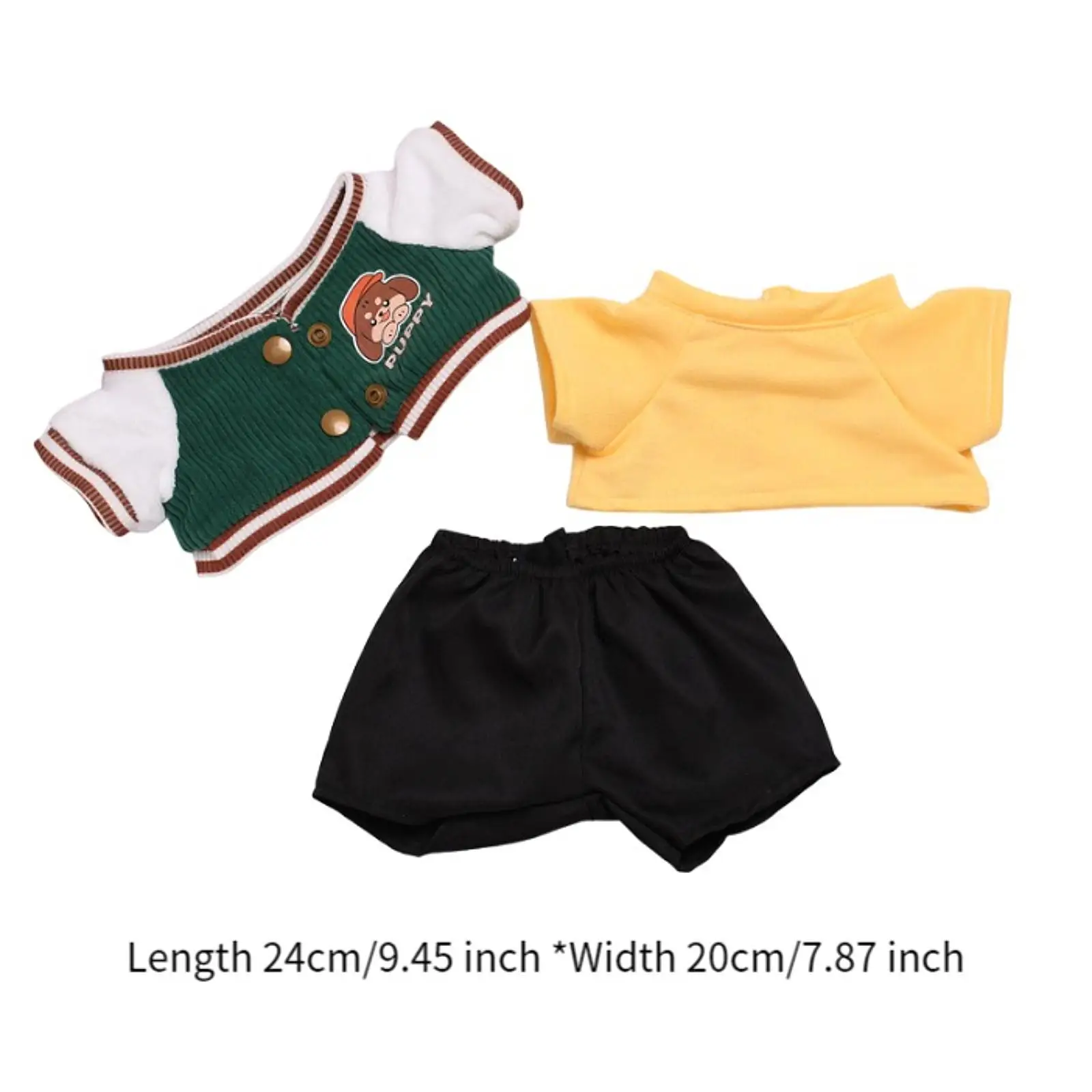 Plush Doll Clothes Plush Doll Accessories Fashion Comfortable Dress up Stuffed Animals Accessories Baseball Suit Doll Clothing