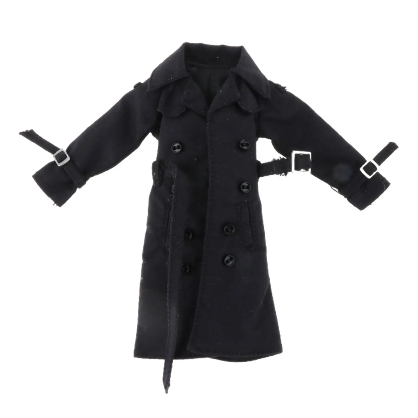 1/12 Scale Wired Trench Coat Model Stylish 1/12 Scale Figure Doll Clothes for 6'' inch Male Soldier Action Figures Accessory