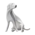 Sitting Dog White
