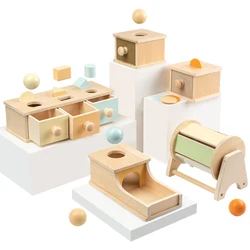 Juguete sensorial Montessori - Caja giratoria de monedas para bebé