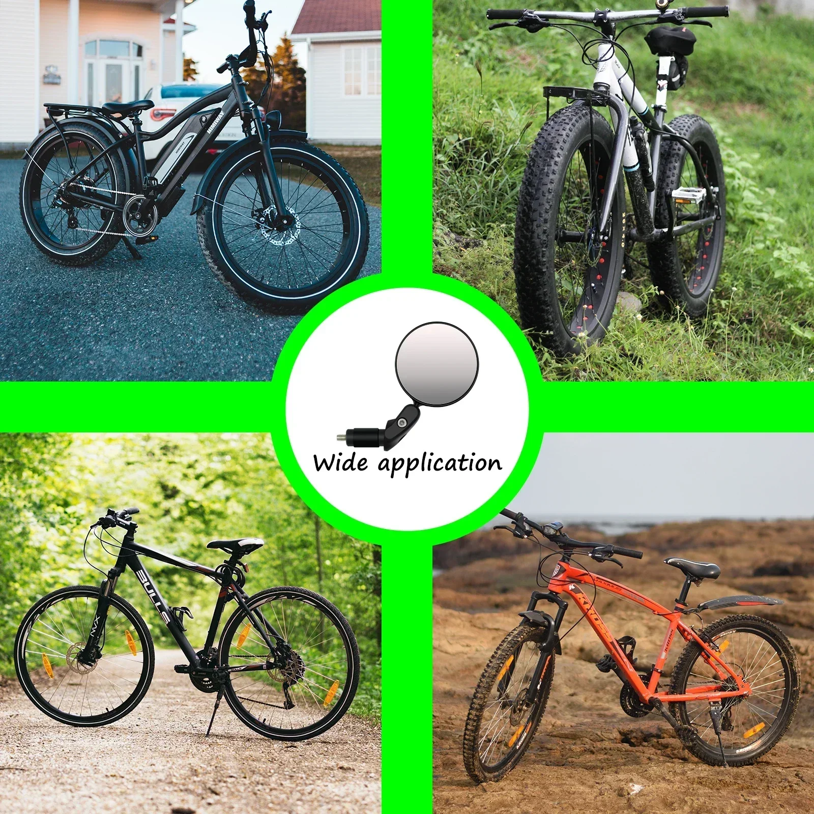 Espejo retrovisor convexo universal para bicicletas de montaña y niños - imagen 3