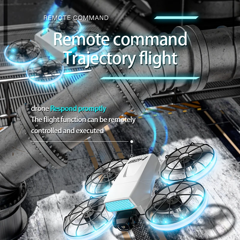 H28 Quadcopter Drone 4K Cámara Dual 4CH Plegable con Pantalla de visualización Control Remoto Fotografía Aérea Avión Flujo Óptico - imagen 4