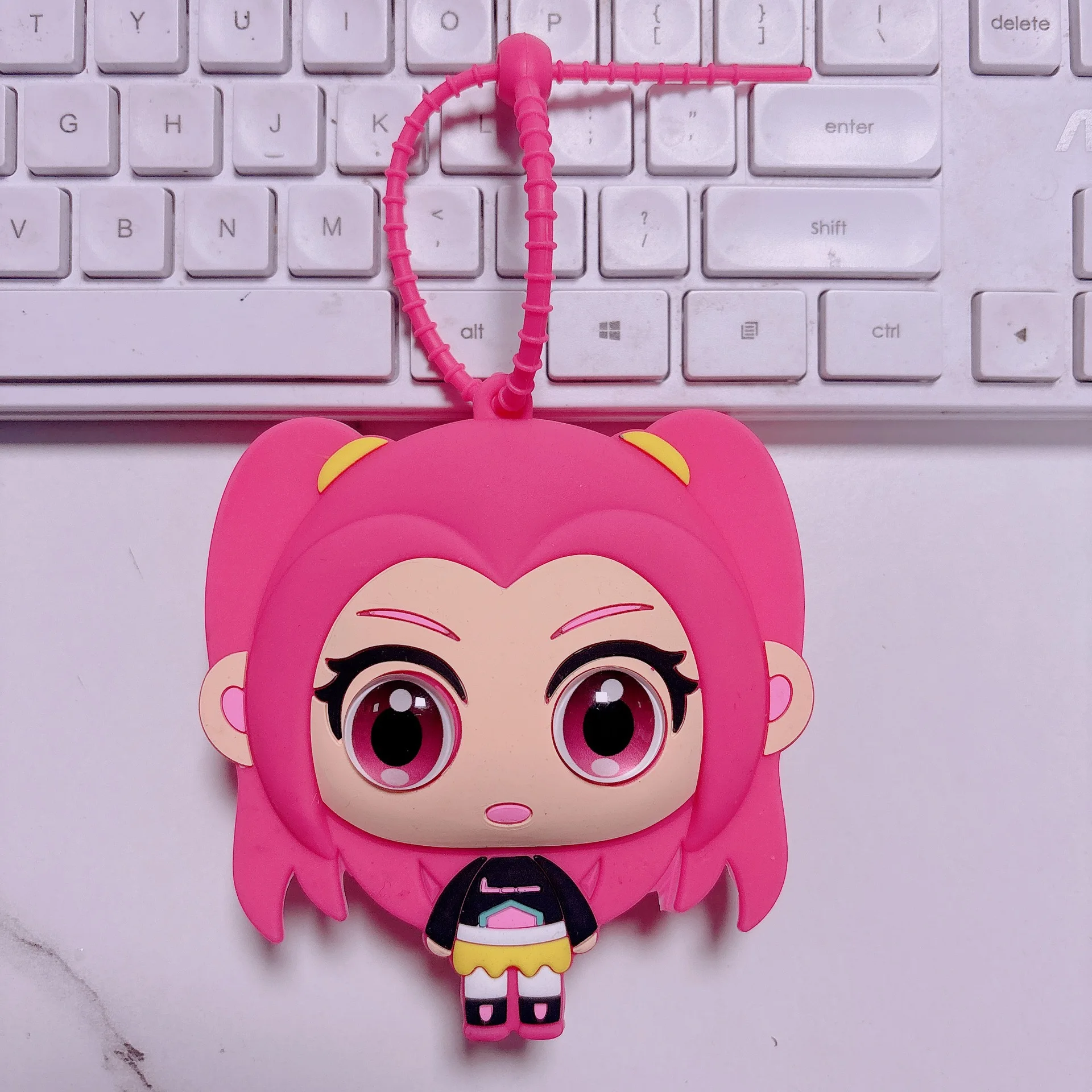 Monedero Kpop Demon Hunters para niños, bolsas de dinero de Anime, Mini bolsa de mano, bolso portátil, colgante, regalo de Navidad - imagen 2