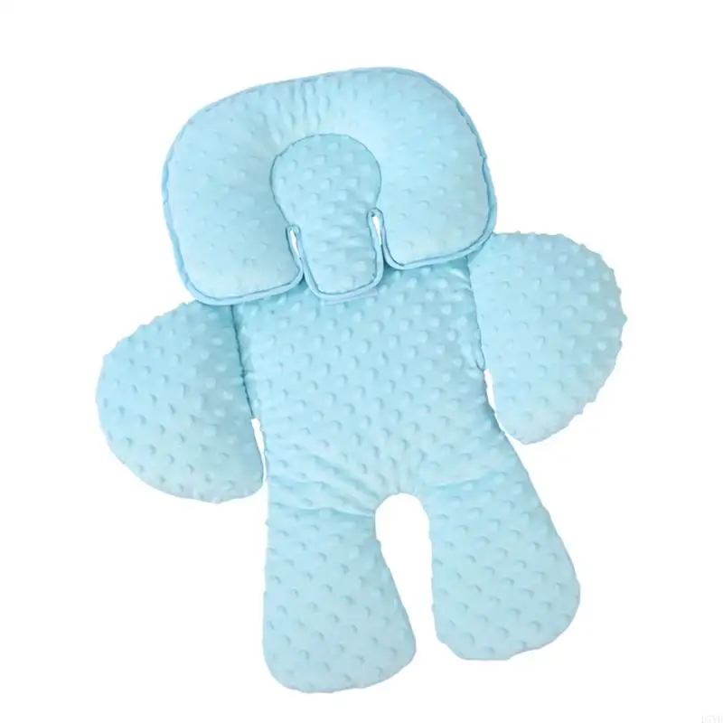 Inserto cojín del asiento del automóvil D7YD Proporcione soporte para cabeza y cuerpo para los cochecitos y almohada - imagen 3